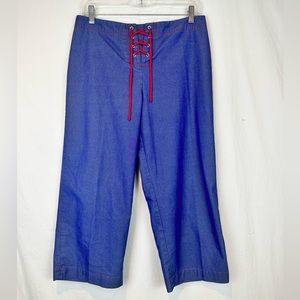 C & B Lace Up Capris